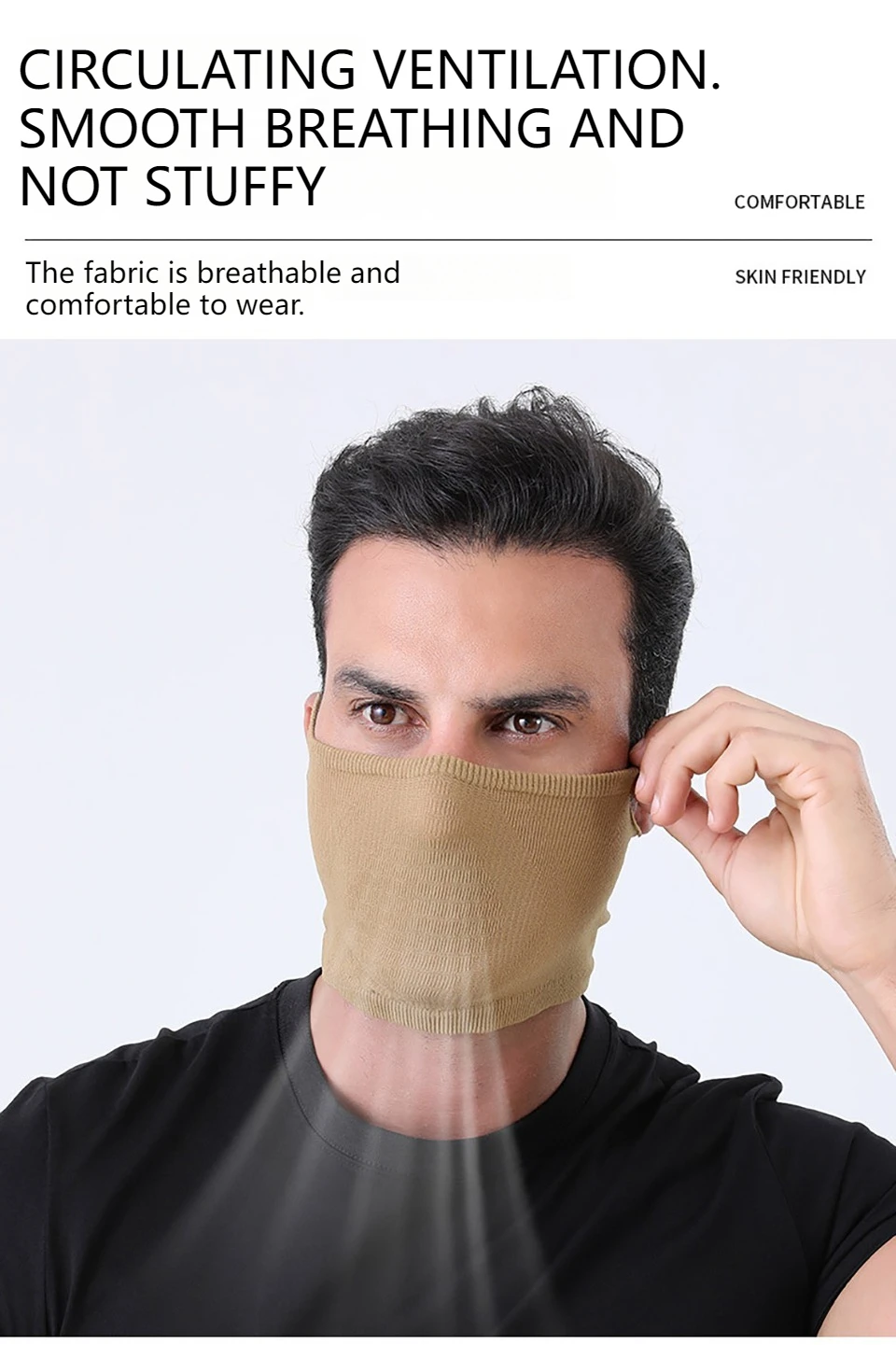 GTUBIKE Sport-Bandana, atmungsaktiv, Sonnenschutz, Radfahren, Fahrrad, Gesichtsbedeckung, wiederverwendbare Masken, Wandern, Camping, Halstuch, weicher Schal – Detail 13