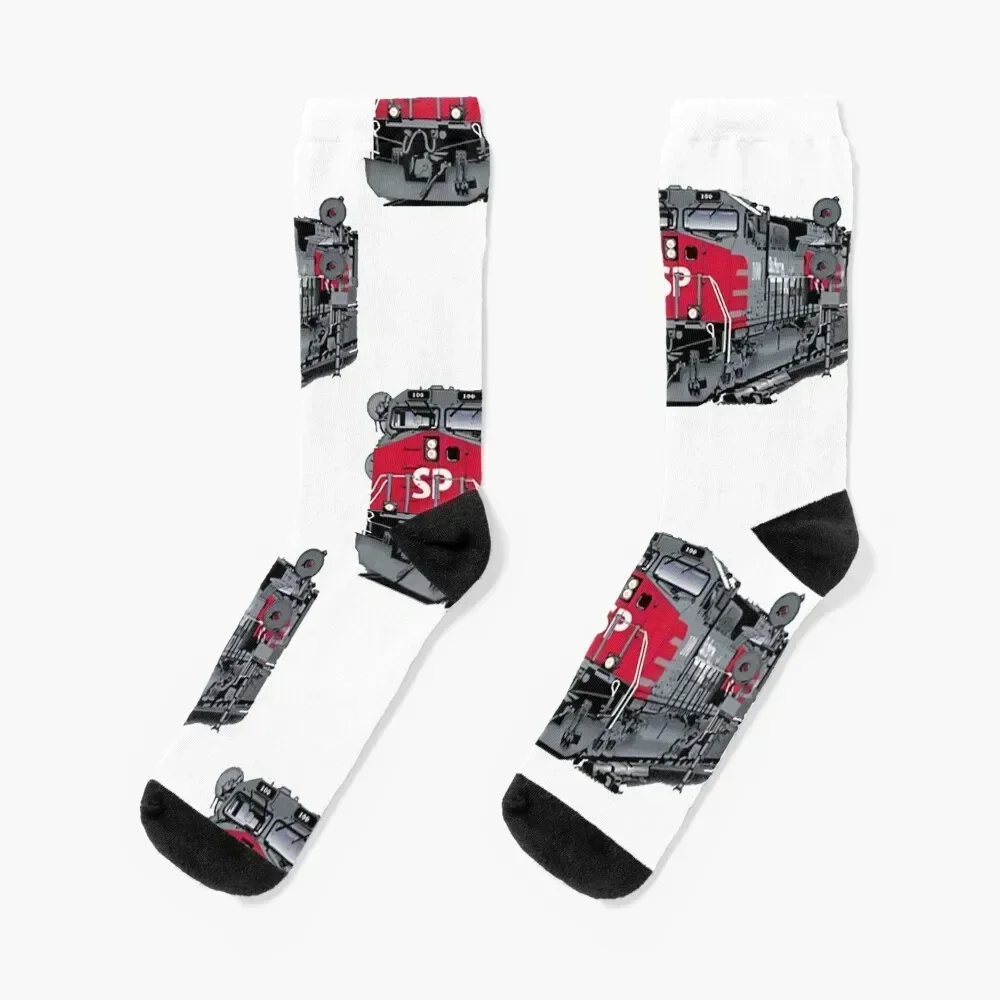 Southern Pacific AC4400 Authentic Railroad T-Shirt Socks cool snow basketball Climbing Socks For Men Women's