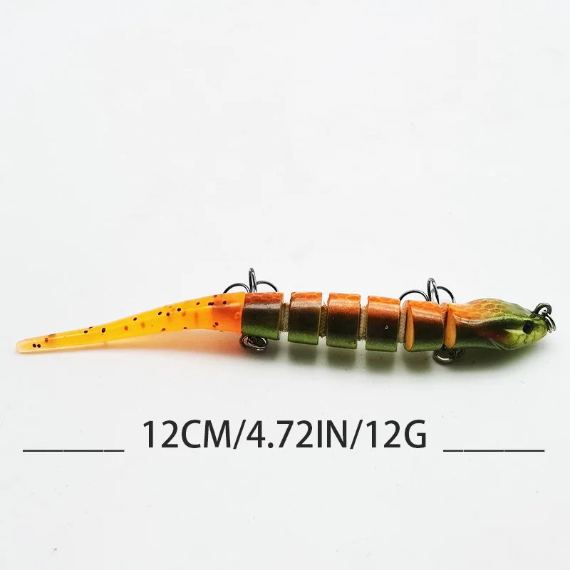 1pc Multi Segment Swimbait, Fishing hard And Fishing Soft Slow Sinking Bass Fishing Lure, Fishing Tackle For Freshwater Saltwate