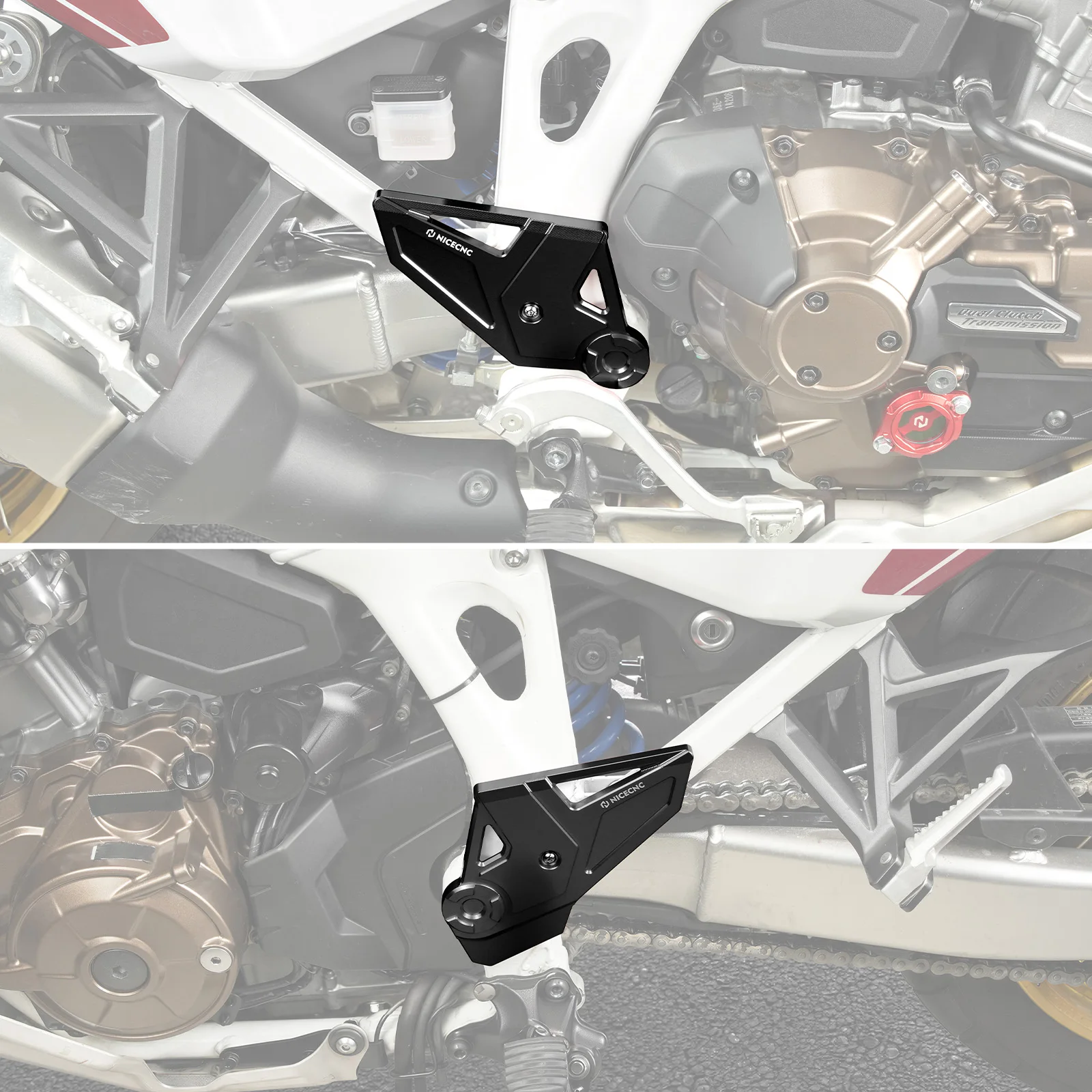 Für Honda CRF1100L Africa Twin /Adventure Sports Motorrad Rahmenschutz Vorderer Kettenradschutz Africa Twin 2026 2025 2024 – Detail 23