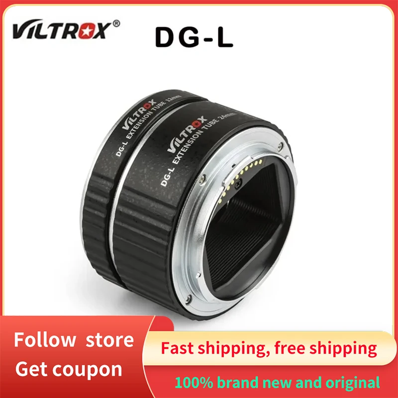 

Viltrox DG-L Extension Tube Lens Adapter 12MM 24MM Electronic Metal Compatible for Panasonic Leica Sigma L Mount Camera and Lens