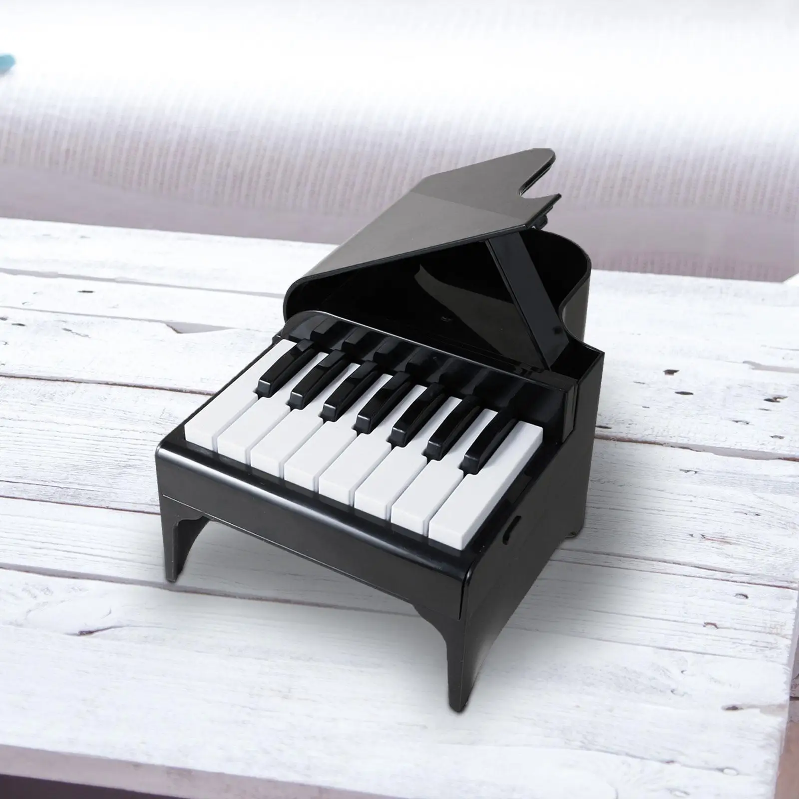 Playable Piano Desk Calendar Mini Piano Decoration Office Gift Bedroom with Sticker with Music Scores for Kids Adults Wedding