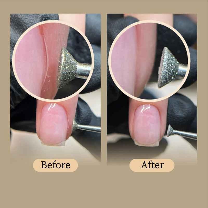 Broca de carburo de precisión para uñas, accesorio de manicura, máquina eléctrica de pedicura, cepillo para uñas, herramientas de rebabas, manicu eléctrica, 1 ud.