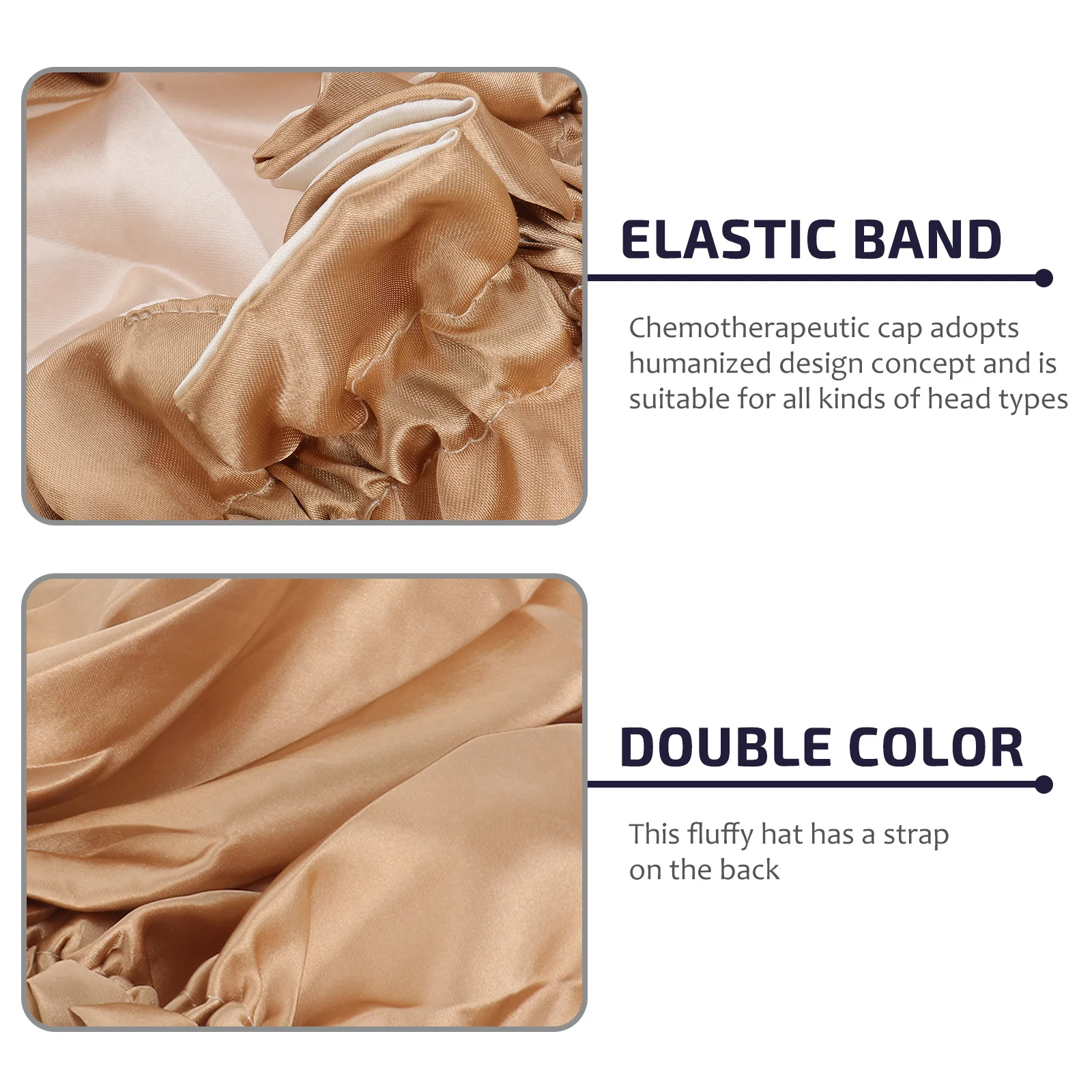 

1Pcs Large Round Double Layer Satin Lace Sleeping Cap Night Hat for Women Hair Protection Beauty Woman Sleeping Hat