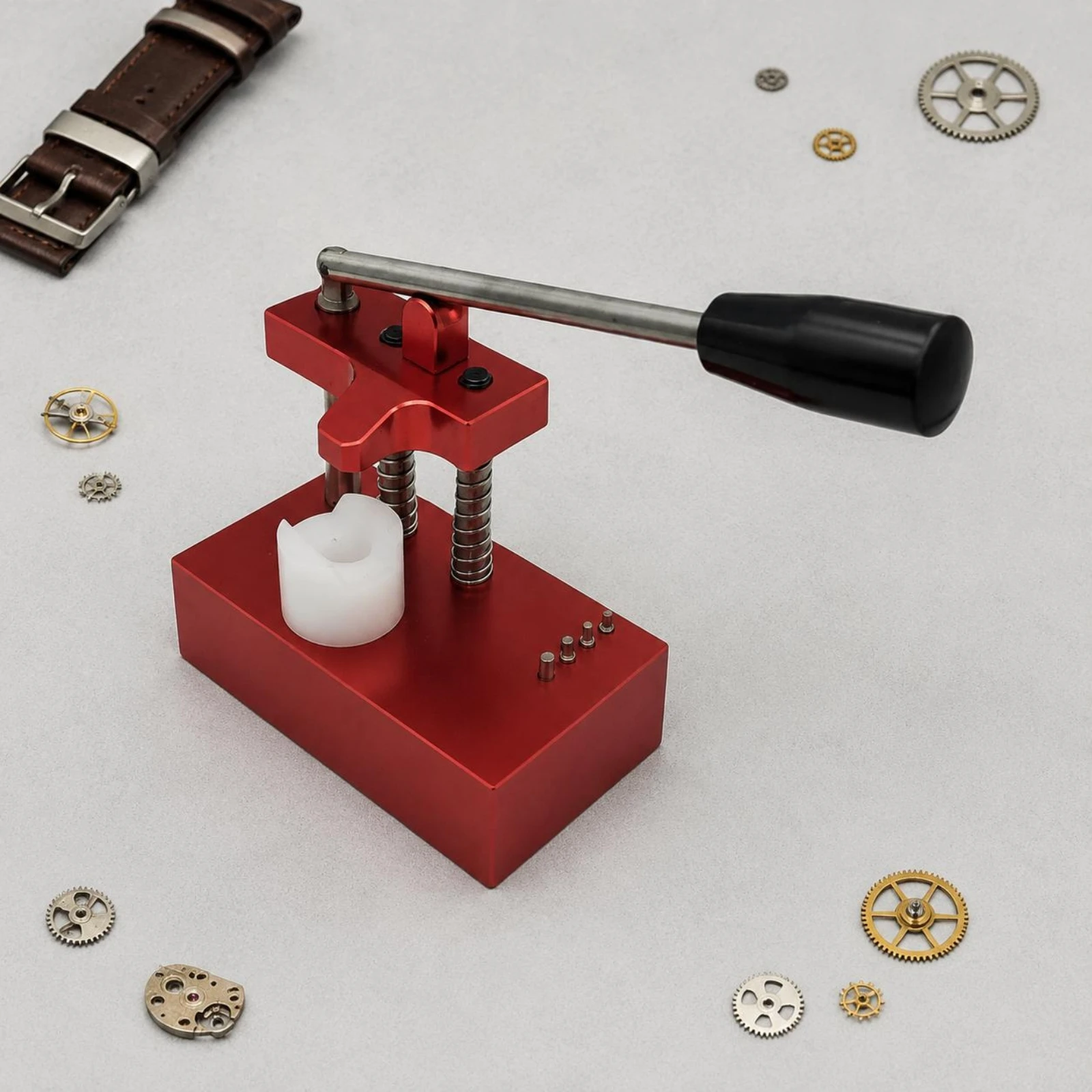 

Strap Fastener Press All Metal Watch Fastener Remover Watch Link Remover Heavy Duty Home Repair for Watchmakers, Workbench