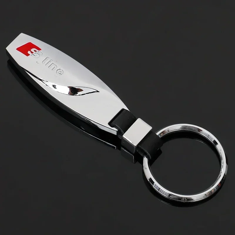 Car Logo Keyring Pandant Key Chain Holder for Audi A5 A3 A6 A4L A6L B5 B6 B8 C5 Q3 Q5 Q7 S4 S5 S6 SQ3 SQ5 RS3 RS4 RS5 RS6 RS7 TT