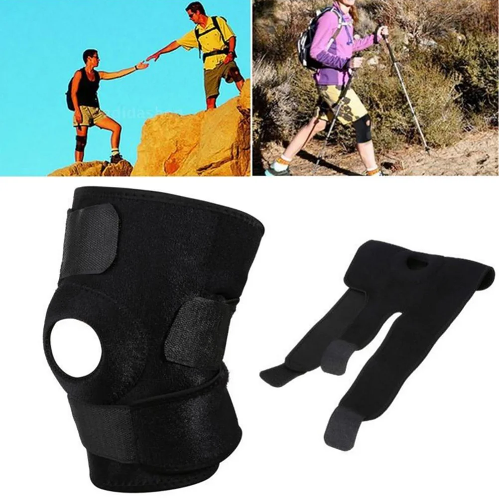 

2Pcs Knee Brace Support Sleeve Adjustable Patella Nylon Stabilizer Protector for Running Walking Basketball Meniscus Tear