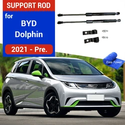 Car Strut Bars for BYD Dolphin 2021 2022 2023 2024 Front Hood Gas Shock Absorber Lift Supports Styling Accessories