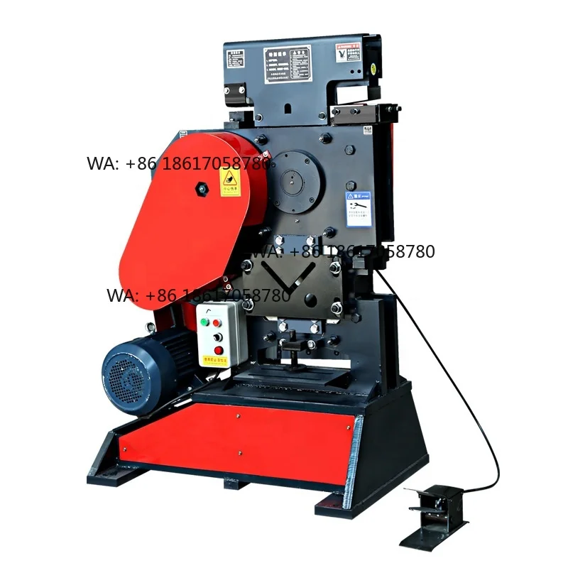 Electrical Multifunctional Sheet Metal Punching Cutting Shearing Machine with 1200KN Shearing Force and Max 14mm Thickness
