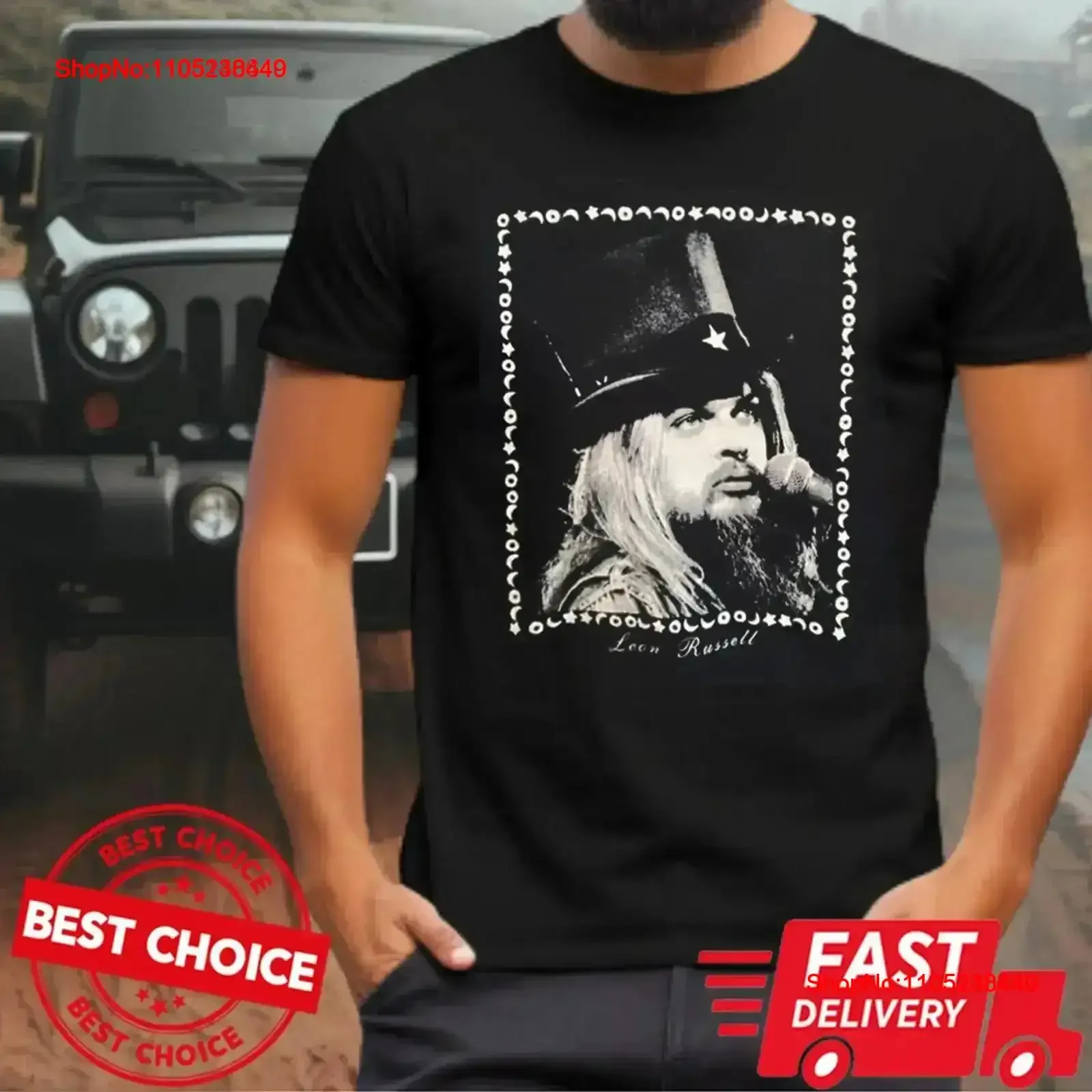 Leon Russell Same Old Song T Shirt S 3XL Q87456 vintage Washed graphic Stretched Soft homme streetwear fashion Slightly Casual