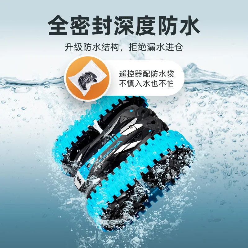 Nieuwe gepantserde, op afstand bestuurbare tankwagen, klimauto, speelgoedauto met lichteffecten, rollende op afstand bestuurbare auto