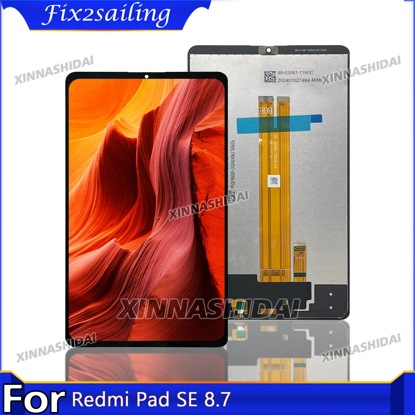 Wyświetlacz tabletu 8.7 cala do Xiaomi Redmi Pad SE 8.7 24075RP89G Ekran dotykowy LCD Digitizer Panel Zestaw naprawczy do wymiany