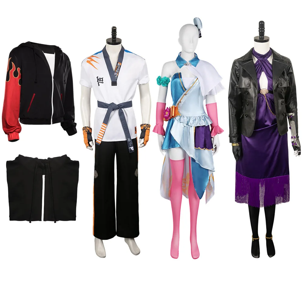 Disfraz de Jin Kazama para hombre y mujer, traje de Cosplay con chaqueta Jin, Nina, Hwoarang, Fantasia, Tekken 8, ALISA, Halloween y Carnaval