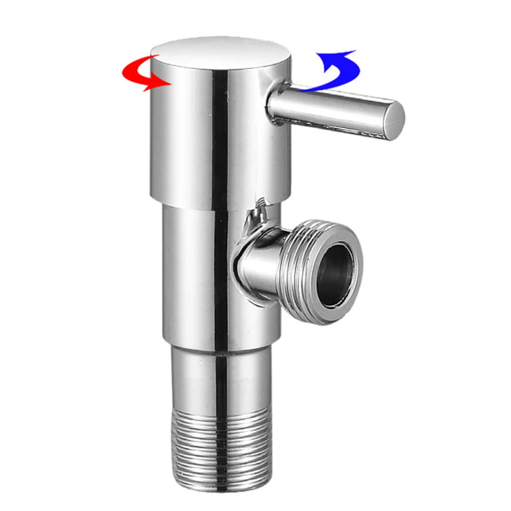 Válvula angular de acero inoxidable 304 de larga duración, fácil instalación, adecuada para calentadores de agua, inodoros y lavabos