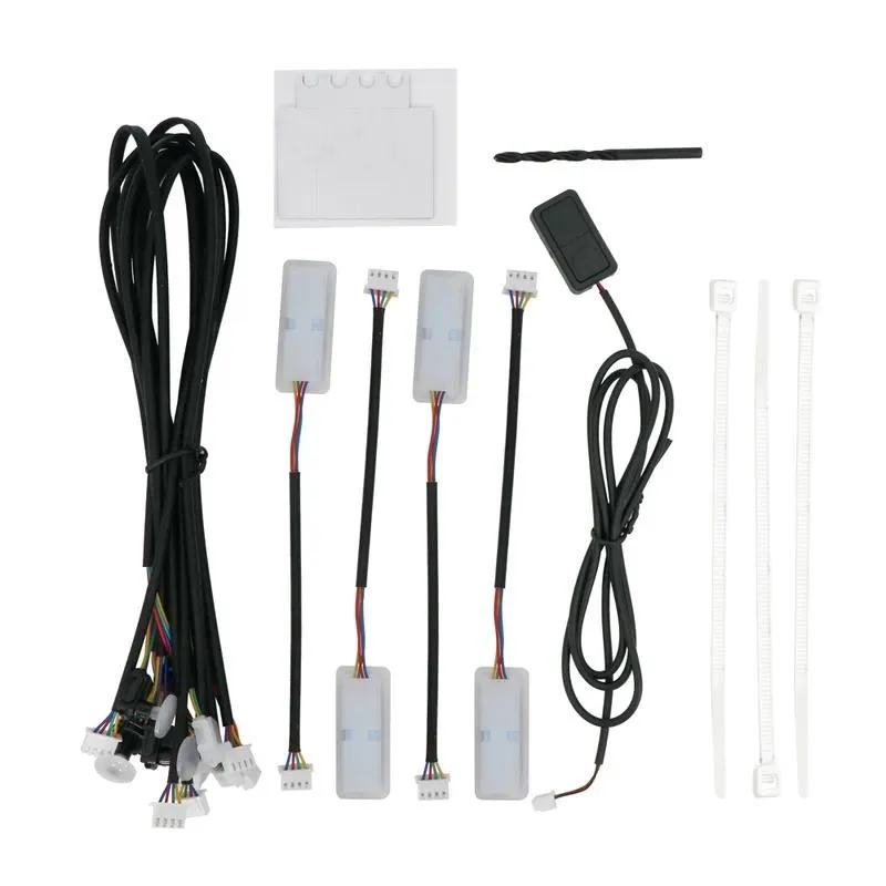 Professional RGB interior light strip with application controlled custom color adjustable high brightness ambient lighting kit