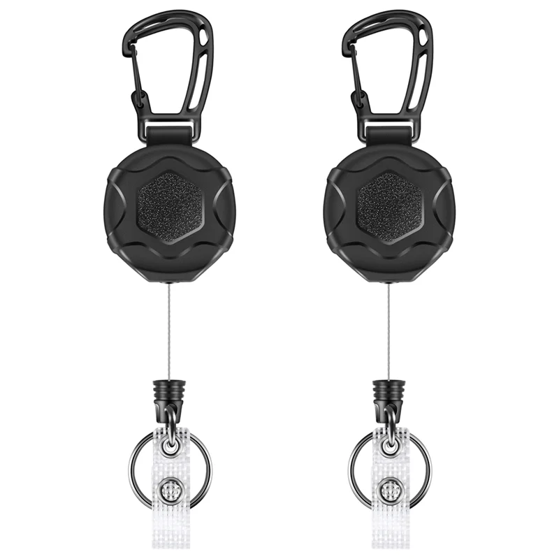 Выдвижные брелки HFES, сверхмощная катушка для бейджа, выдвижной зажим для бейджа с модернизированной пряжкой для альпинизма