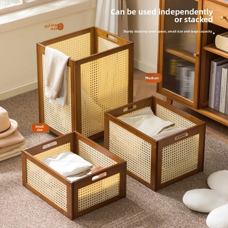 

Dirty clothes basket Dirty clothes storage basket Household laundry basket Doll storage bucket Bathroom clothing artifact