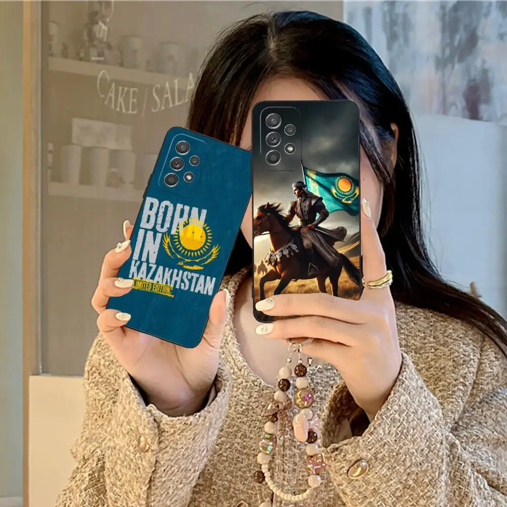 

Чехол для мобильного телефона с флагом Казахстана для Samsung Galaxy A73 72 71 70 56 55 54 53 52 36 35 34 23 16 15 5G Цветной защитный красивый