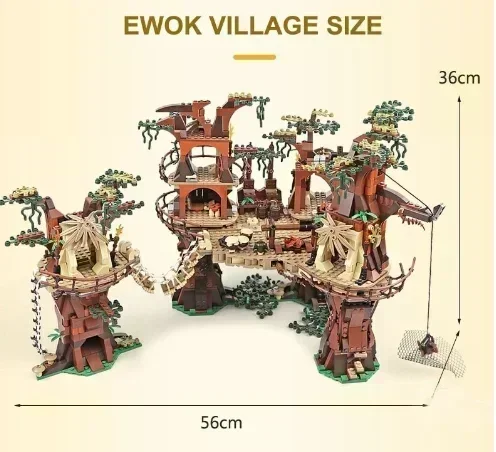 Ewok Village Compatible 10236 Building Blocks for Adults Bricks Toys for Children Construct Birthday Christmas Gifts for Kids