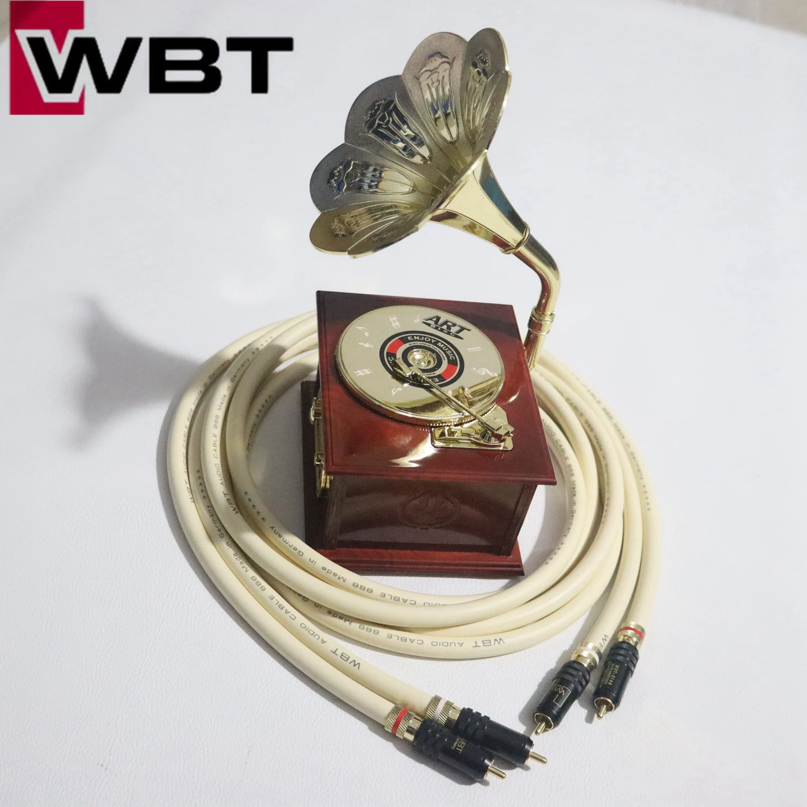 Germany Original WBT 888 RCA Audio Cable Anti-interference to improve sound quality audiophile RCA line CD Amplifier line 1pair