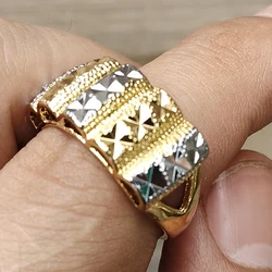Saudi Arabia Wedding Gold Color Rings For Women Dubai Bride Gift Ethiopian Africa Bangle Arab Wedding jewelry Bijoux Dubai Ring