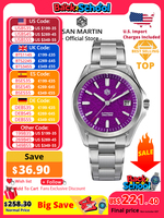 San Martin New Gada Fashion Sport Watch 39mm NH35 Automatic Mechanical Men Watches Dress Waterproof 100m Luminous SN0129