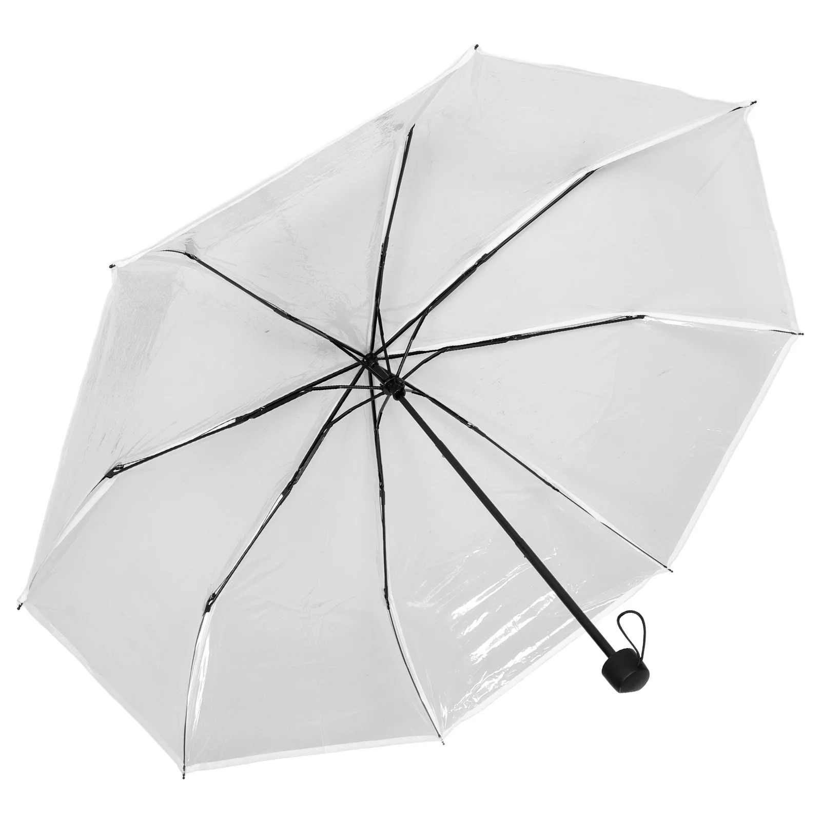 

Portable Automatic Clear Umbrella Windproof Durable Lightweight Compact Folding Travel Umbrella for Men Women Rain Protection