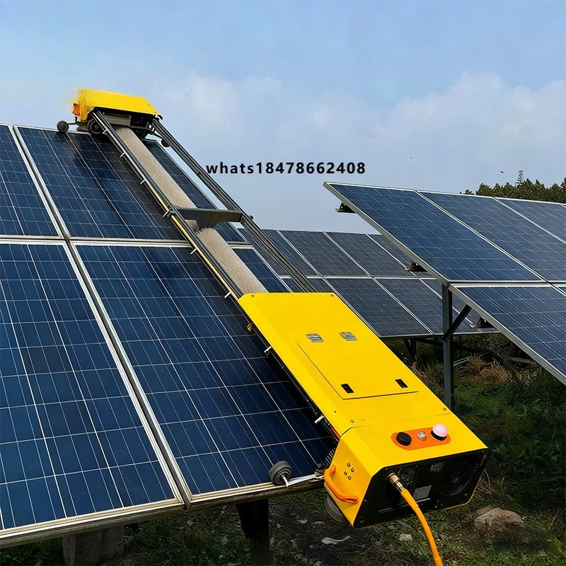 Remote Control Suspended Solar Panel Cleaning Robot High Efficiency PV Maintenance Machine for All Terrain Commercial Industrial