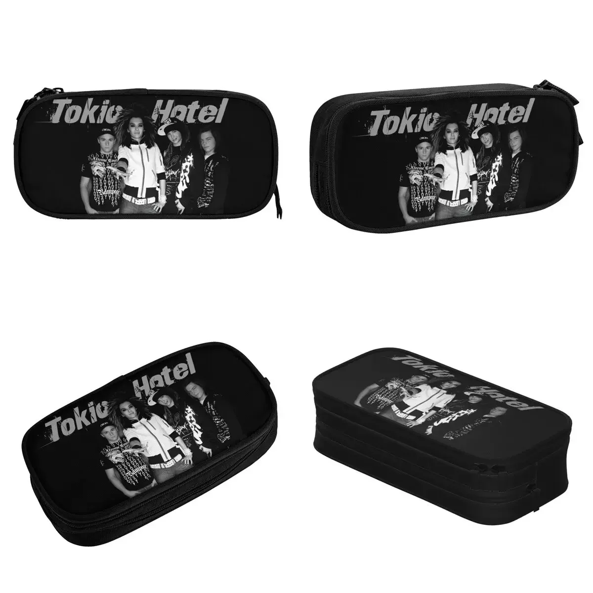 Fun Tokio Hotel Band Pencil Cases Pencil Box Pen Holder for Girls Boys Big Capacity Pencil Bags School Supplies Gifts Stationery