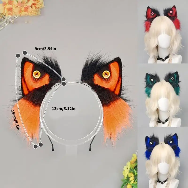 Jeu rôle loup oreille bandeau Anime oreille Cosplay cerceau pour fête d'Halloween