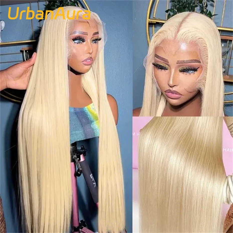 Honey Blonde Lace Front Wigs Human Hair Glueless Pre Plucked Bone Straight 13x4 613 Hd Lace Wig 13x6 Human Hair Lace Frontal Wig