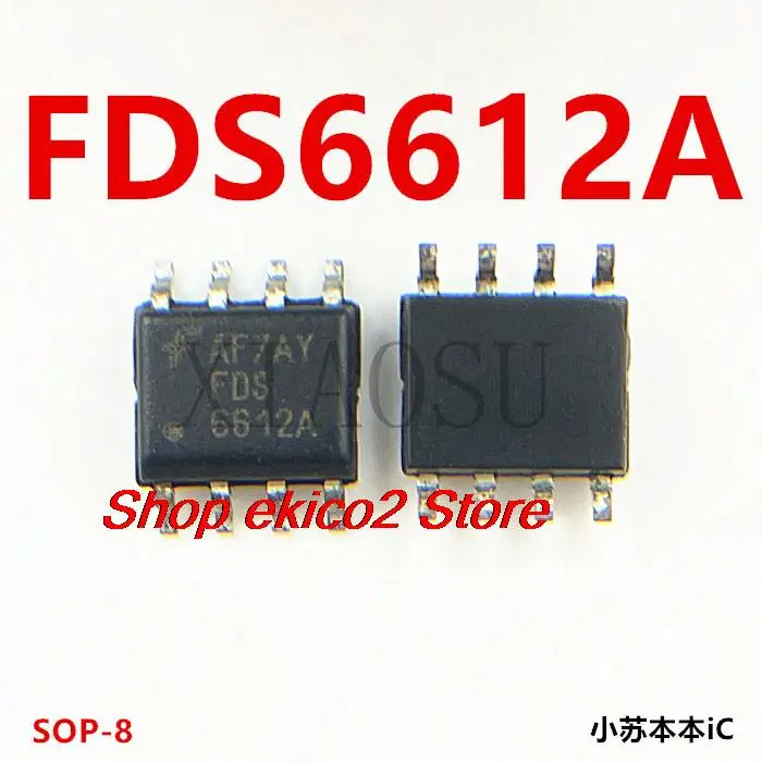 Original stock  FDS6612A 6612A SOP-8  MOS