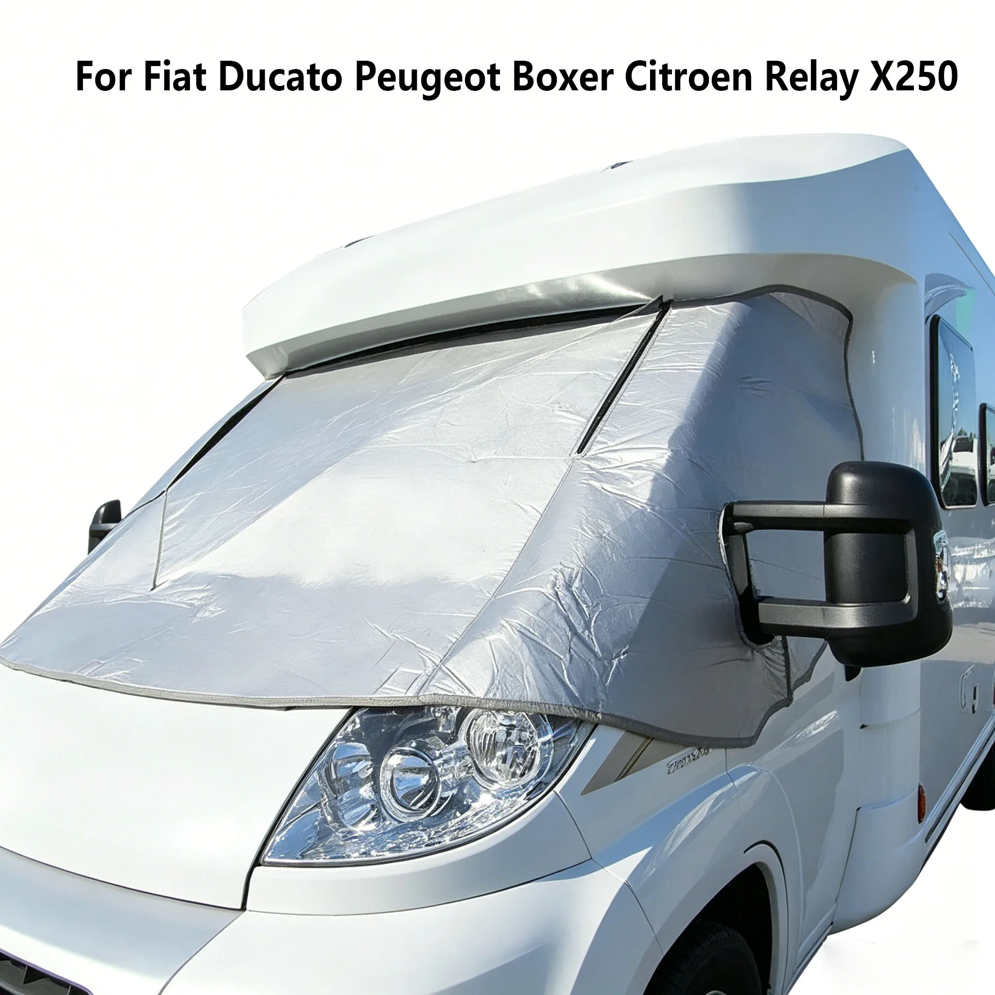 Motorhome Cab Insulation Blind Windscreen Cover For Fiat Ducato Peugeot Boxer Citroen Relay X250 Van Thermal