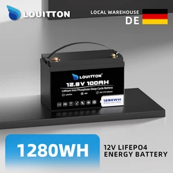 Low price Lifepo4 Battery 12.8V 100AH With BMS 1280wh For RV, Boat, Camping Or Solar System Replacement AGM Or Gel Batterie