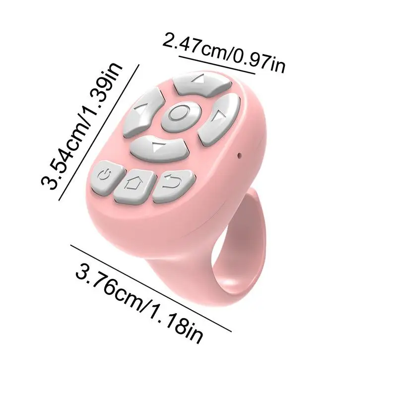 家族や友人のためのポータブルワイヤレスリモートシャッター、指輪指先リモコン、革新的