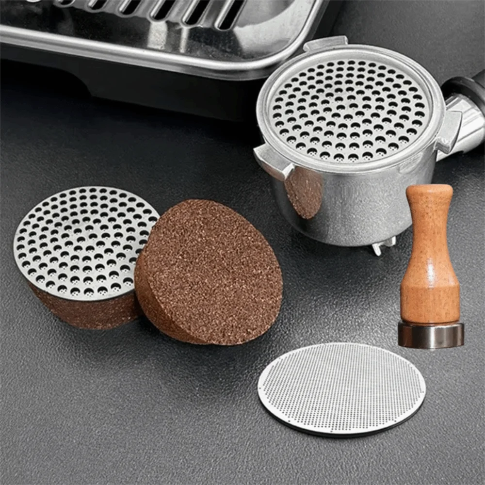 High-magnetic Coffee Powder Screen Magnet Reusable Wood Handle Coffee Powder Screen Magnetic Studs Mini