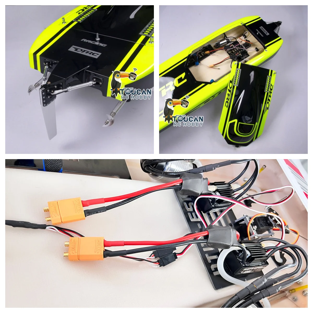 

DTRC E51 Electric RC Boat RTR Kevlar Waterproof Remote Control Racing Boats Wireless Control Ship Models