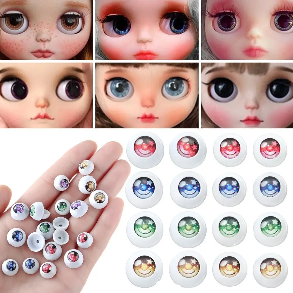 1Pair Fashion 12mm/14mm DIY Dolls Eyes For BJD Doll Making Crafts Hemispherical Eye Childrens Toys Gift DIY Doll Accessories