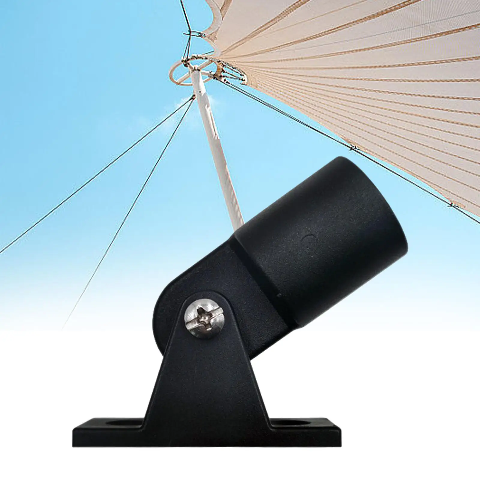 

Фитинг для бимини-тента, заглушка для трубы с внешним креплением, прочная нейлоновая стабильная морская фурнитура, аксессуар для лодочного тента