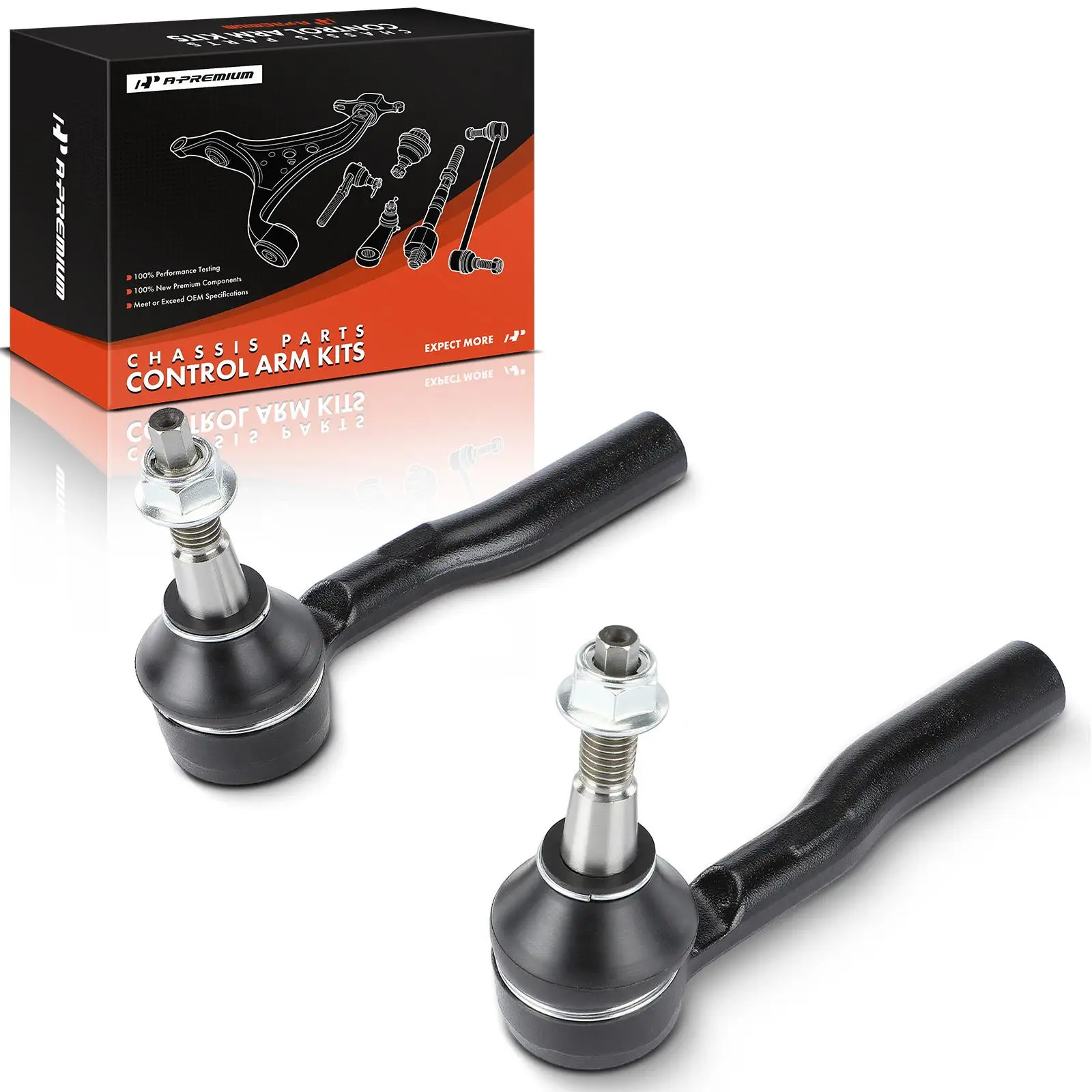 A-Premium 2x Front Left & Right Outer Tie Rod End for Chevrolet Cruze Volt 2016-2019