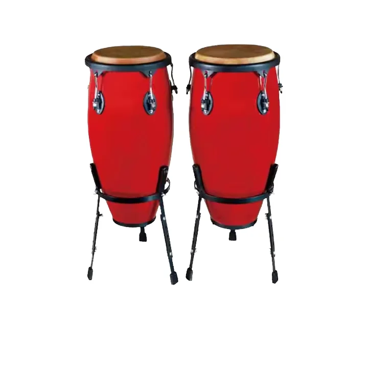 Popular juego de batería Bongo Conga de alta calidad, venta al por mayor de fábrica, percusión de madera, piel de oveja de abedul, cabezales de tambor para mascotas, cuerpo de Metal y plástico