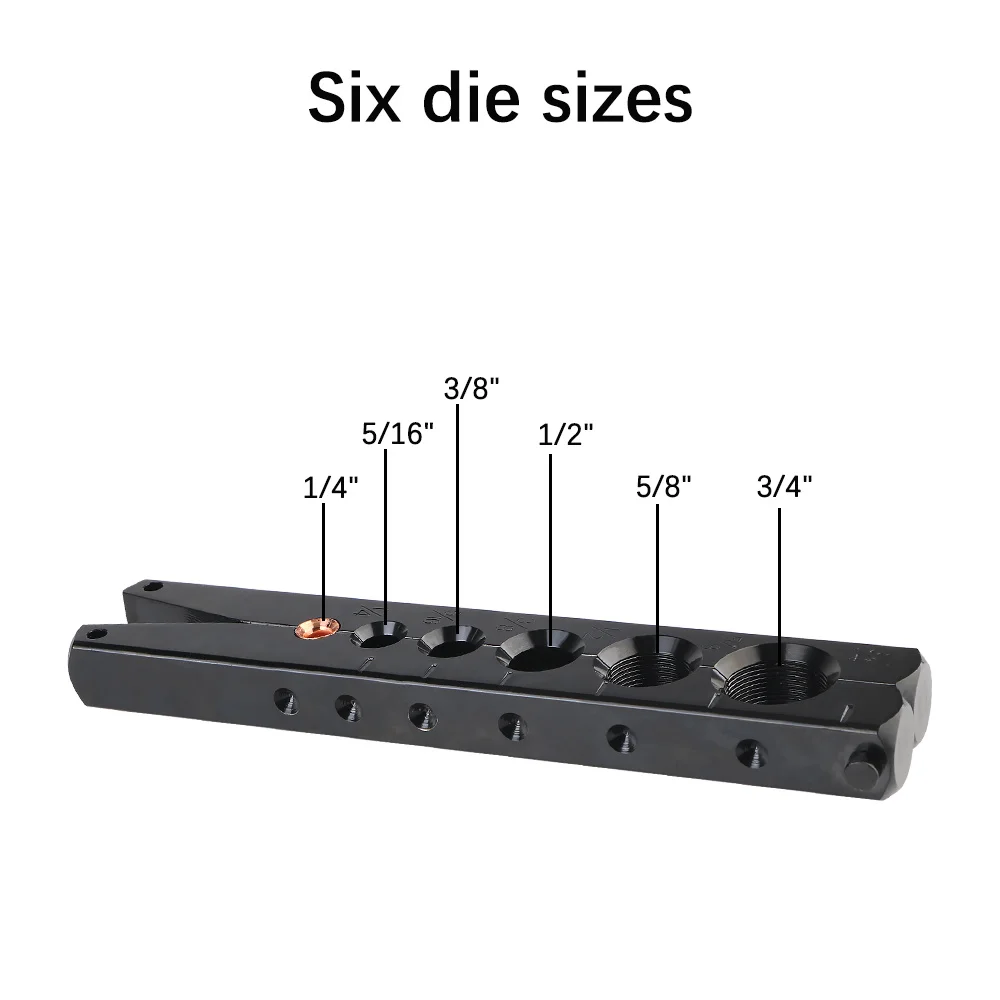 Picture 6: CT-806 Eccentric Flaring Tool 6-Hole Copper Pipe Tube Expander Kit for HVAC Refrigeration