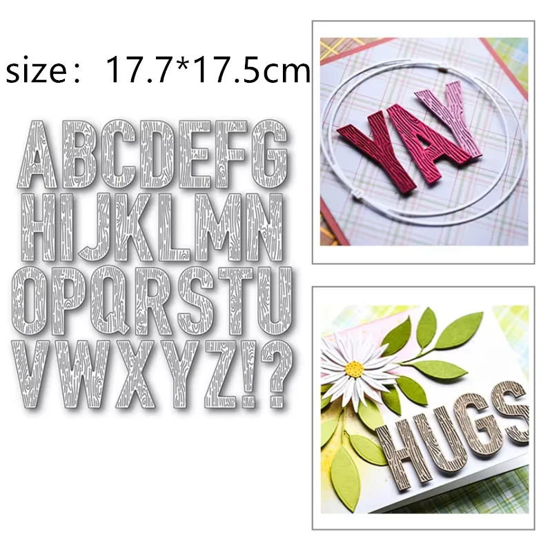 Stripe Letter Metal Cut Dies Stencils for Scrapbooking Stamp/Photo Album Decorative Embossing DIY Paper Cards