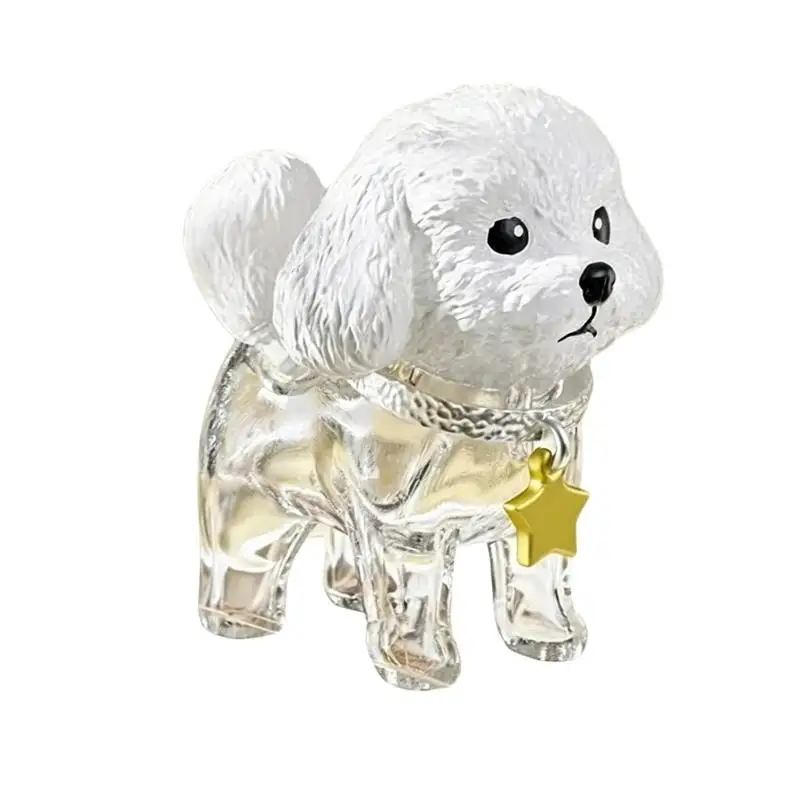 E8BD Dog Hair Storage Bottle Keychain Clear Dog Hair Storage Box Pendant Charm Dog Furs Keychain Backpacks Handbag Decors