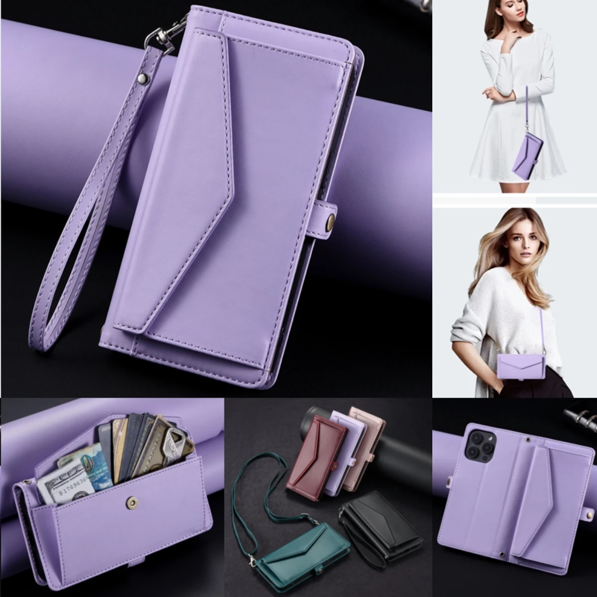 Crossbody Flip Leat… - image