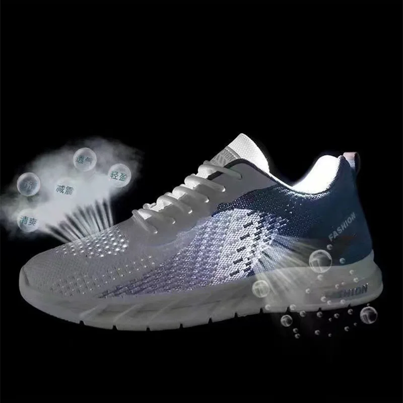 Men's New Year Summer Breathable Mesh Shoes with Mesh Surface, Casual and Versatile, Youth Running and Sports Trendy Shoes