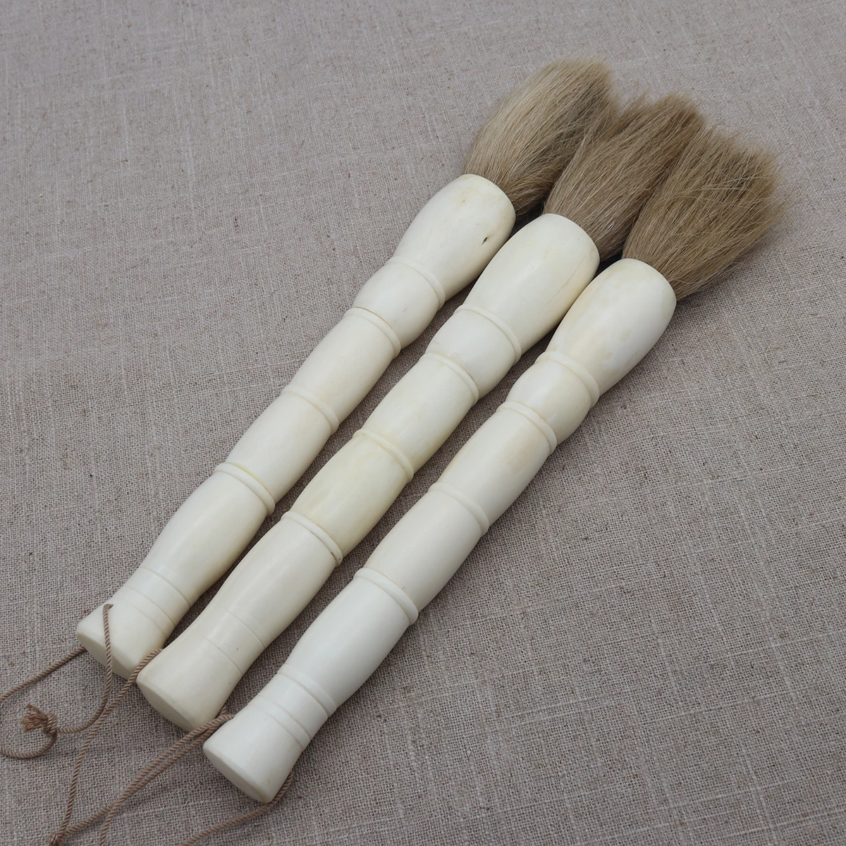 Decorative Calligraphy Brush, Carved Bone Accessory, Home Decoration