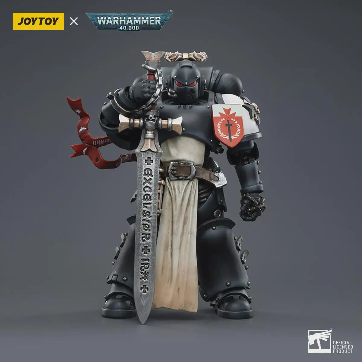 JOYTOY Warhammer Black Templari Maresciallo Baldeckrath Eberwulf & Rolantus 1:18 Figure Modello di gioco Mecha Collezione di giocattoli Ornamento