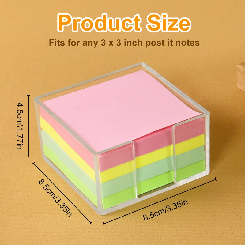 Acrylic Sticky Note Holder Clear Acrylic Notepad Holder Memo Note Dispenser Notepad Holder For Home Office Desk Organizer