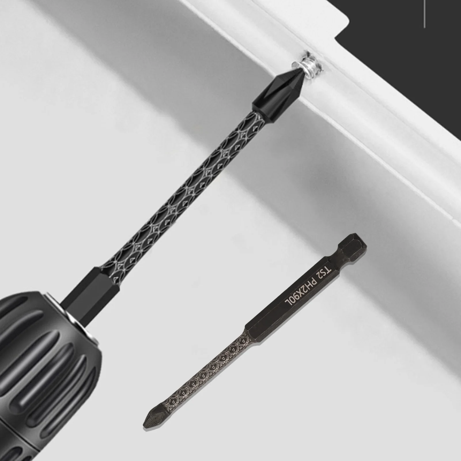 1pc 50-150mm Magnetic Screwdriver Bit For Impact Cross Bit Anti-Slip Screwdriver Bit Hex Shank For Power Drilling